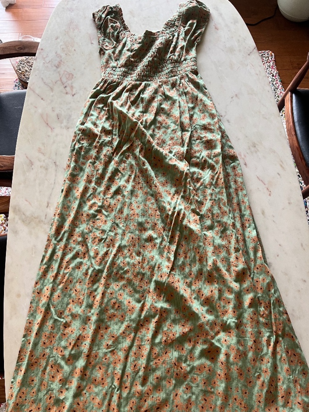 NWOT - AMUSE SOCIETY SMOCKED MAXI with pockets